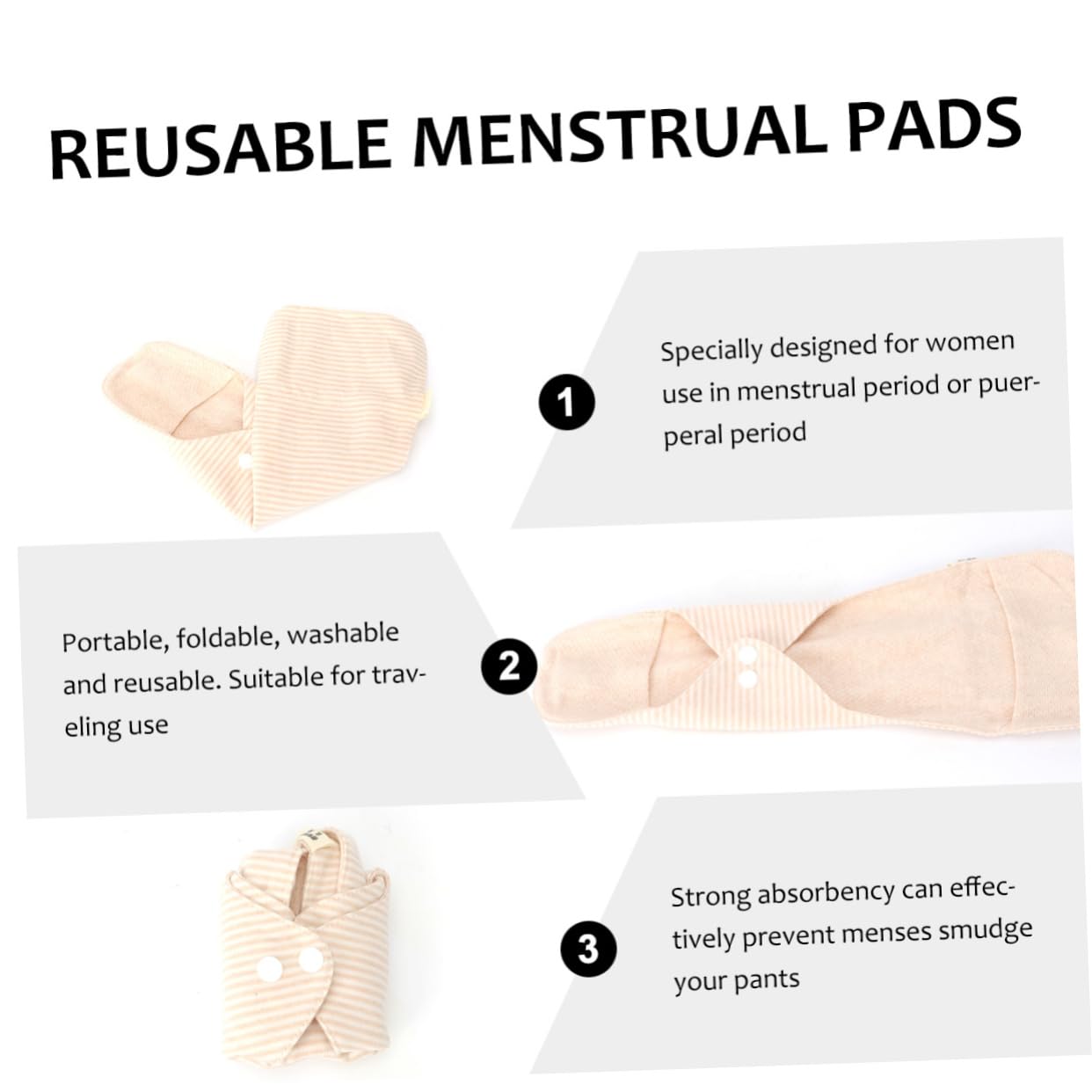 Healvian 4 Stück Waschbar Wasser Aufnehmen Duftverstärker Für Wäsche Inkontinenzeinlagen Menstruationsbinden Aus Stoff Zeitraum Pad Reinigungstücher Slipeinlage Mutter Innerer Kern Tragbar