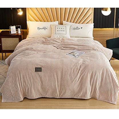 QIUBD Kuscheldecke Decke Sofa, Weiche& Warme Fleecedecke, Flanell TV-Decken/Sofadecke/Wohndecke/Mikrofaser Couchdecke… – Bild 3
