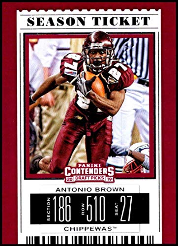 2019 Panini Contenders Draft Season Ticket #9 Antonio Brown Central Michigan Chippewas NCAA Football Trading Card