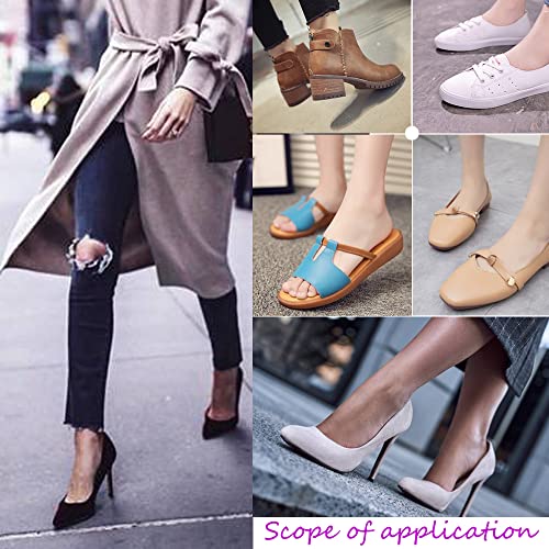 Women's Toe Pad Topper Liner Socks Nylon Sponge Cushion No Show Toeless Half Socks 4 Pairs Soft Non-Skid Invisible Relief Pain Blister for High Heels Flats Boots Mules Sandal4
