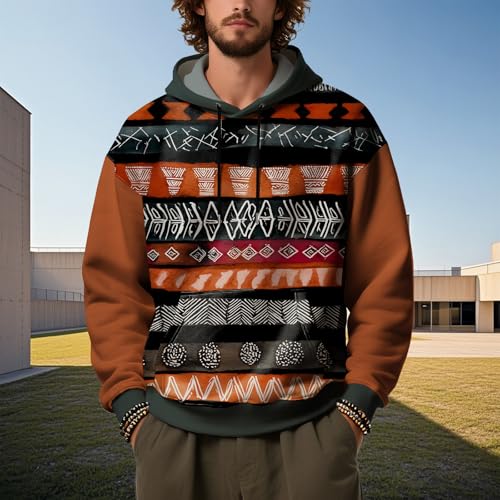 American Flag Hoodies for Men Western Camo Graphic Printed Sweatshirts Fall Casual Fashion Pullover Tops with Pocket2