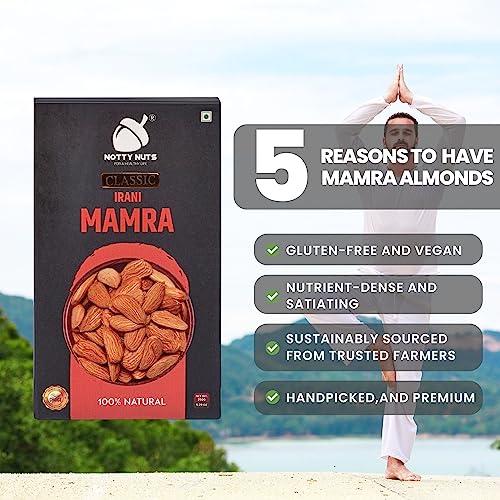 Image of NOTTY NUTS Premium Raw Mamra Almonds 750GM Pure Rich in Protein| 100% Natural and Quality Badam Giri | Dry Fruits Real Nuts