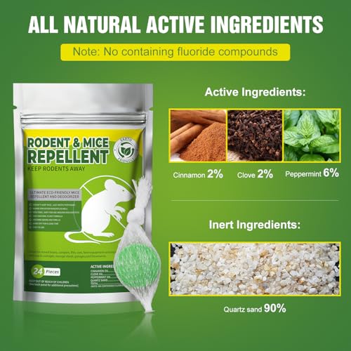 Save on 24PCS Natural Mice Repellent Moth Balls - Pet Safe - Image 2