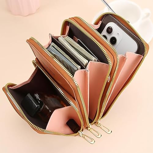 Cherishion Leather Small Crossbody Bag/Mini Messenger Shoulder Handbag,Cherishion021Touch Screen PU Crossbody Purse Wallet3