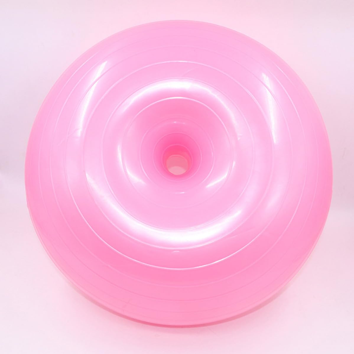 SHINEOFI Pelota de Yoga con Forma de Dona de PVC Antideslizante con Bomba de Aire para Pilates y Stretching en Casa, Alta Adherencia y Resistencia