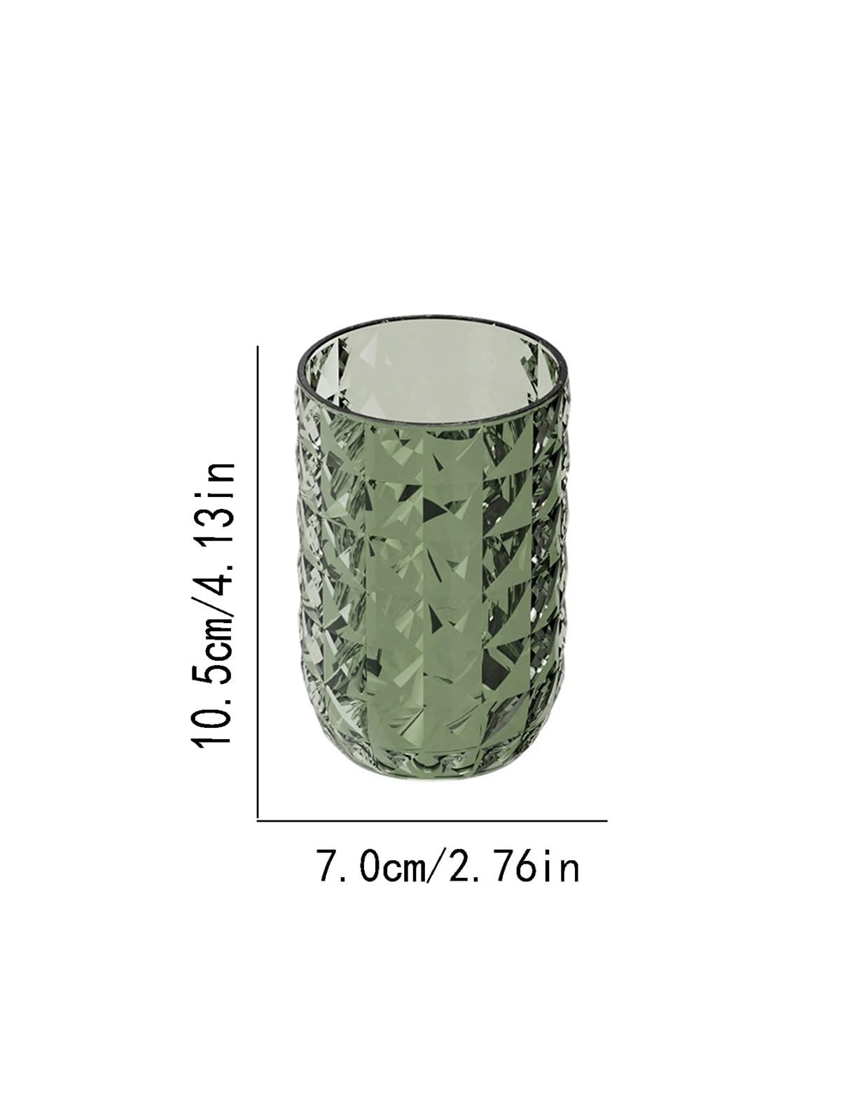 3 tazze for detersivo, collutorio, tazza for spazzolino, plastica trasparente, for, semplice contenitore portatile for articoli da toeletta per Spazzolini da Denti