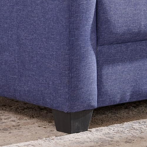 Image of Home Centre 2 Seater Helios Lazio Fabric Sofa| Fabric Sofa| (Blue) |1 Year Warranty