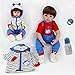 ZIYIUI Reborn Baby-Puppe Weiches Vinyl Silikon 22 Zoll 55 cm Realistisch Reborn Puppe Junge Lebensecht Handgemachtes Neugeborenen Puppe