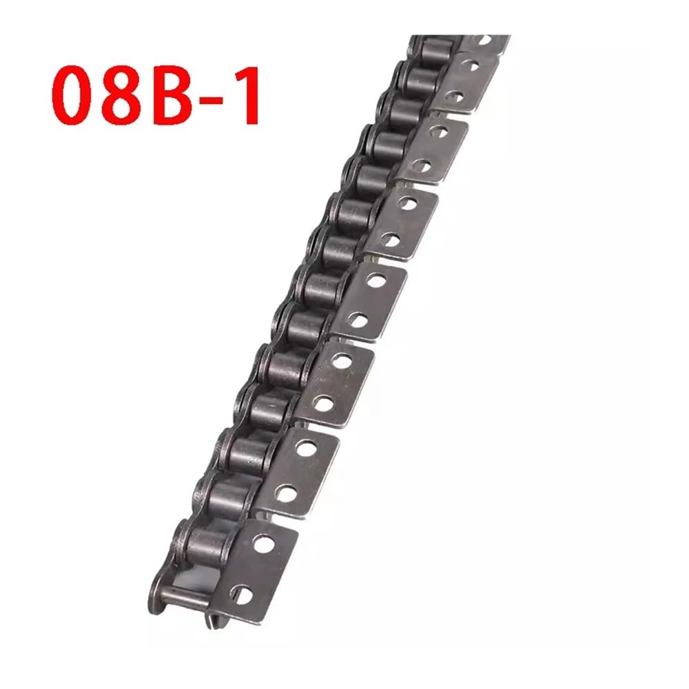 LKSM 08B ローラーチェーン 20フィート 480 リンク 10個の接続リンク付き チェーン駆動スライドゲートオープナー 交換 1.5M  06B/08B/10A/12A シングル/ダブルホールローラーチェーン（ウィング付き）、産業用駆動伝達コンベヤチェーン(1 チェーン駆動ローラコンベヤダブル  ...