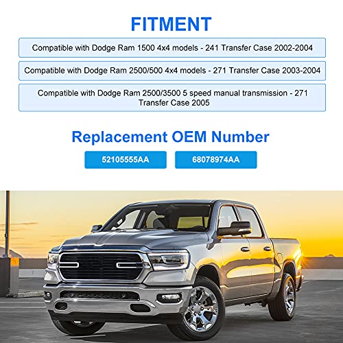 Bujes de cambio manual 52105555AA 68078974AA para caja transferencia Dodge Ram 2