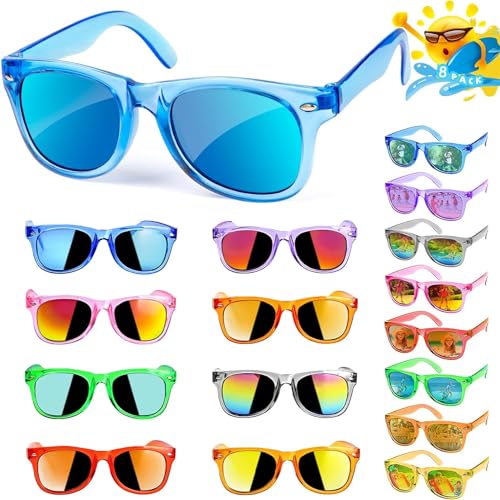 8pcs Kinder Sonnenbrille,Partybrillen,Kindersonnenbrille Kinder,Party...