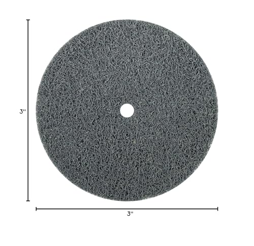 Image of Weiler 55513 3 inch x 1 /4 inch Non-Woven Unitized Wheel, Series 2, SC - Fine, 1 /4 inch Arbor Hole, Made in the USA (Pack of 10)