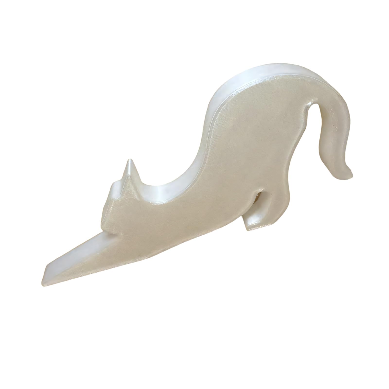Yrohgkpn White Playful Doorstop Kitten Shaped Door Stoppers Noiseless For Daily Protections Door Block