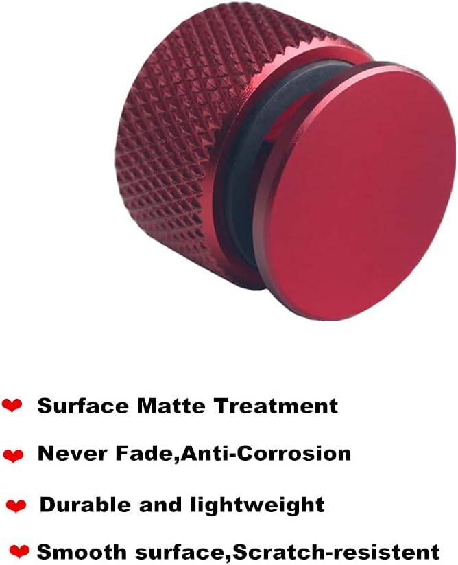 DEWHEL Welding Hood Helmet Fasteners Aluminum 1 Pair (Red)