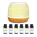 Diffusore di Aromi da 500 ml con 6 oli Essenziali da 10ml Diffusore di Oli Essenziali Metallo Umidificatore Profumatore per Ambiente con 7 colori LED per Casa, Yoga, Ufficio, SPA Perfetto Regalo
