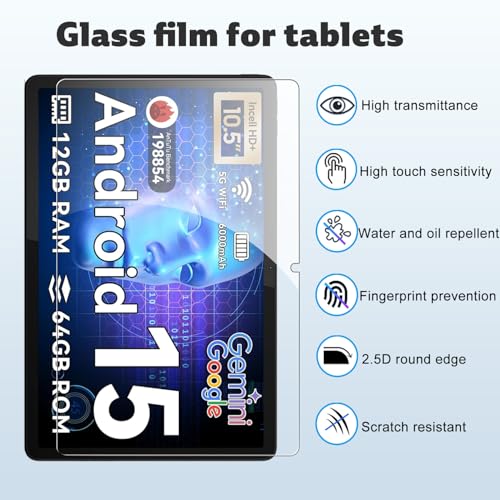 Protector de Pantalla para Tablet TABWEE T80 10.1" 2-Pack miniatura 2