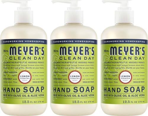 MRS. MEYER'S CLEAN DAY Hand Soap, Lemon Verbena Scent, 12.5 ...