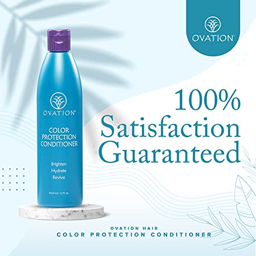 Ovation Hair Color Protection Conditioner - Hair Conditioner For Colored Hair - 12 Oz - Brightens And Hydrates Color-Treated Hair - With Quinoa, Aloe Vera, Argan Oil - No Parabens And Sulfates #TOP5