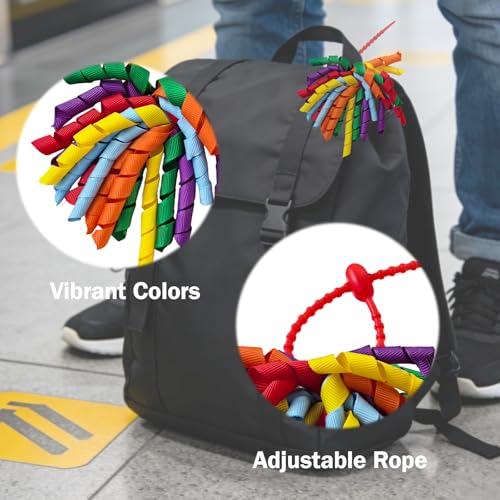 Luggage Pom Poms with Silicone Tie