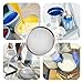 Paint Strainer, 60 Mesh Stainless Steel Paint Filter for 5 Gallon Bucket, Fine Mesh Insert & Emulsion Honey Funnel Cover, Reusable Tool to Filter Particles & Impurities (1 Pack)