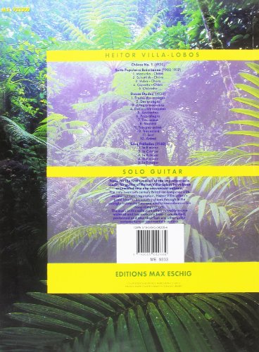 Max Eschig ME 00933300 Heitor Villa-Lobos : Collected Works For Solo Guitar - Guitar Or Lute thumb #1