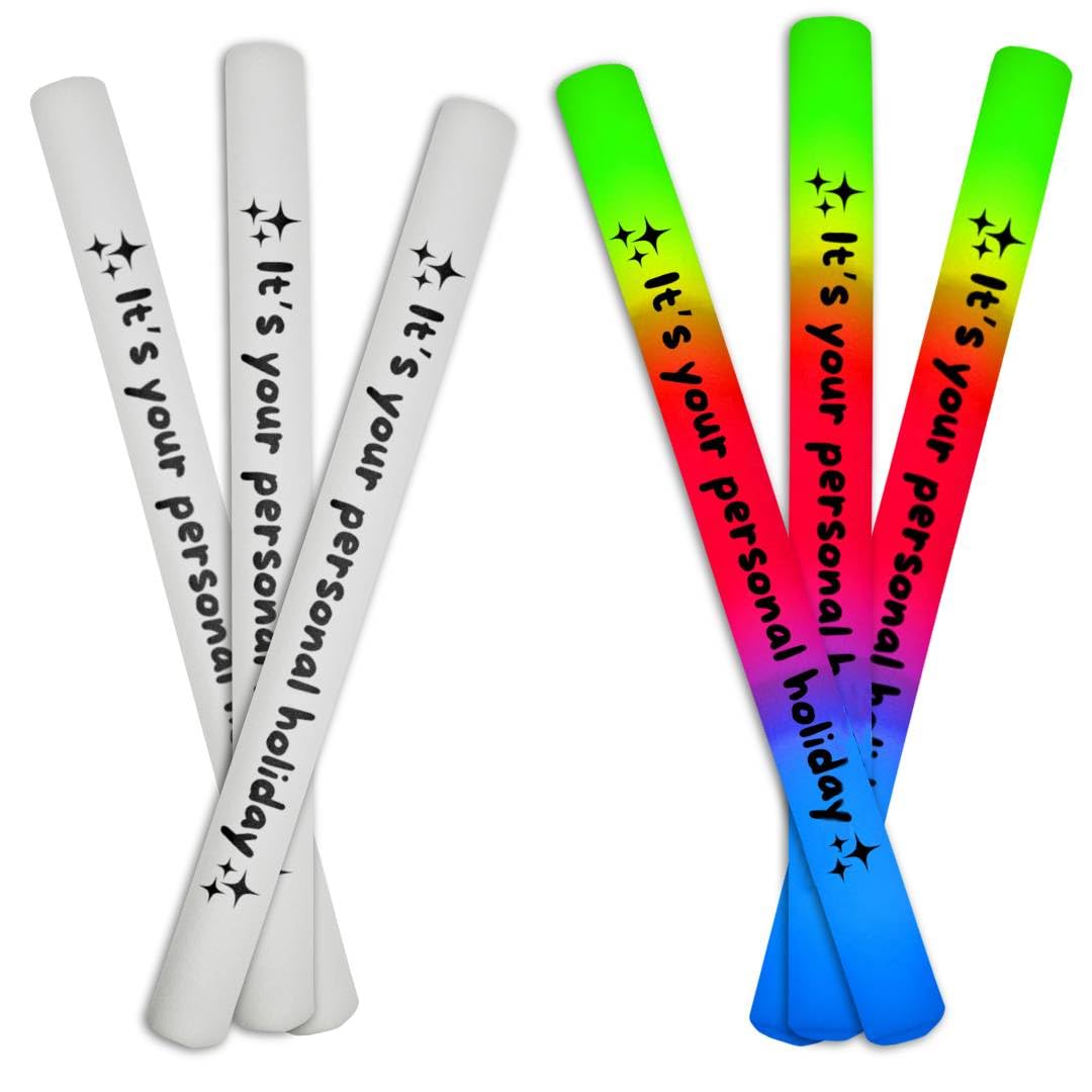 Varita de espuma LED de 3 colores para tus fiestas personales para bodas, cumpleaños, quinceañera, dulces 16, DJ, conciertos, festivales, recuerdos de fiesta a granel (12)