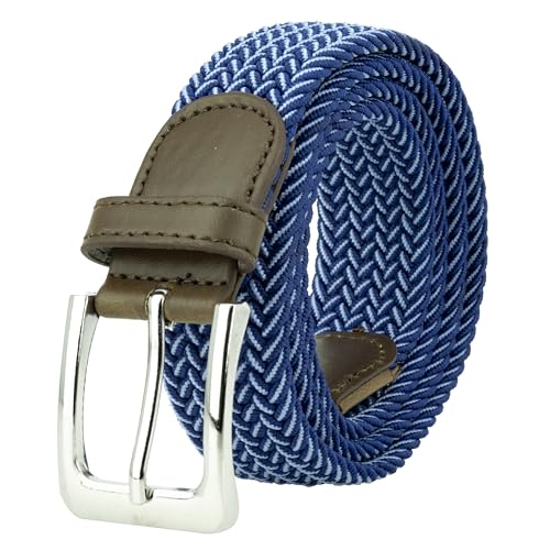 Image of Canvas Elastic Fabric Woven Stretch Multicolored Braided Belts