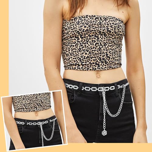 Rhinestone Belt Women, Adjustable Metal Waist Chain Belt Bling Skinny Belts for Wedding Bridal Pants Dress Belt3