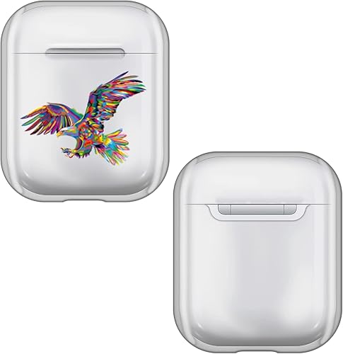 Miniatura 16 de Head Case Designs P.D. Moreno con licencia oficial de animales cebra, cubierta de cristal duro transparente compatible con Apple AirPods 1 1ª