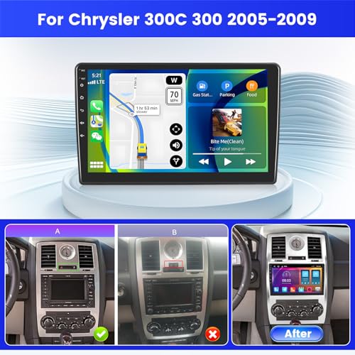 Mains libres Bluetooth Chrysler 300C écran Android 15 pour rouler en sécurité - 2