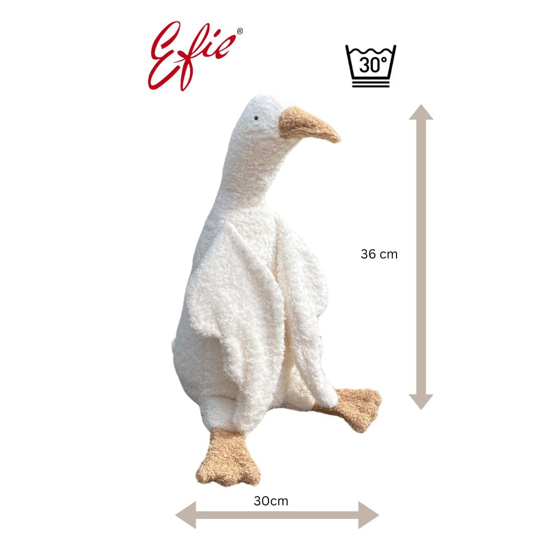 Efie Bio-Kuscheltier Set Gänse 2er-Set aus Baumwolle mit recycelter Füllung handgefertigt in Deutschland