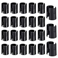 Drahtregal-Clips – 120 Stück 60 Paar schwarze Drahtregal-Regalschloss-Clips für Pfostenregale mit 2,5 cm Durchmesser