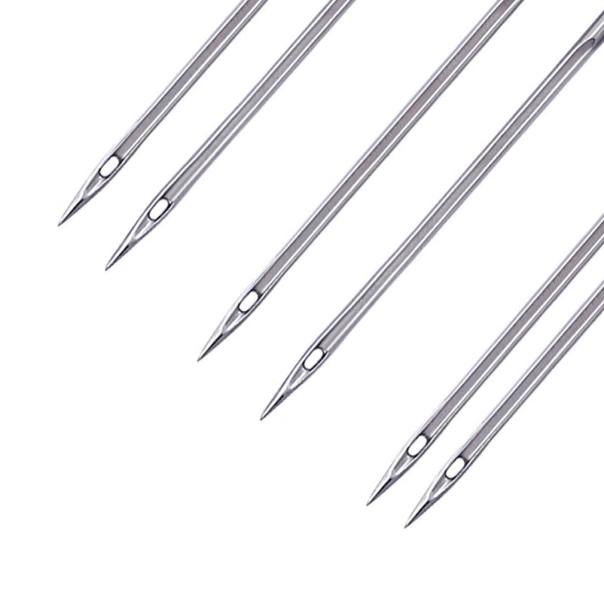 MAGICLULU Elektrische Multifunktionale Nähmaschine Doppelnadel aus Metall 3mm mit 100 Stück Zwillingsnadeln für Gleichzeitiges Nähen Tragbar und Vielseitig Einsetzbar