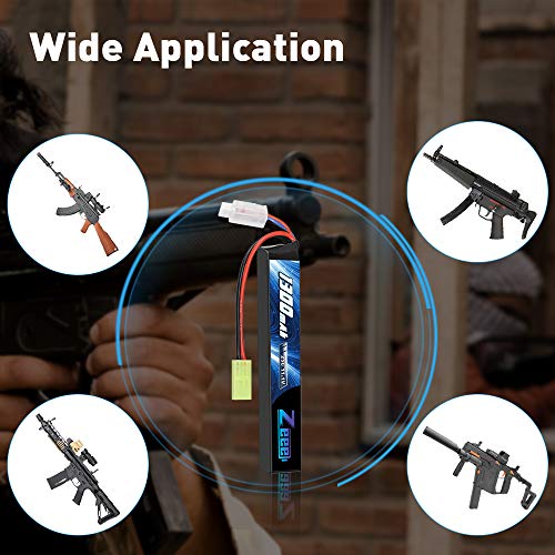 Zeee 3S Lipo Battery 1300mAh 11.1V 25C Airsoft Stick Battery for AEG, Air soft Guns AK47, MP5k, MP5 PDW, RPK, PKM - Image 6