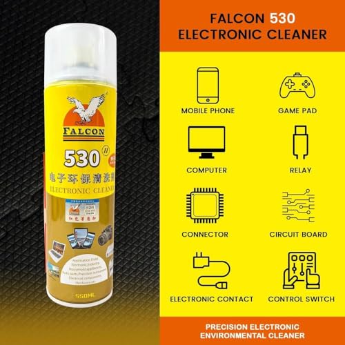 Image of Falcon 530 Electronic Cleaner 550ml - Powerful Electronics Cleaning Solution | Safe for Delicate Components