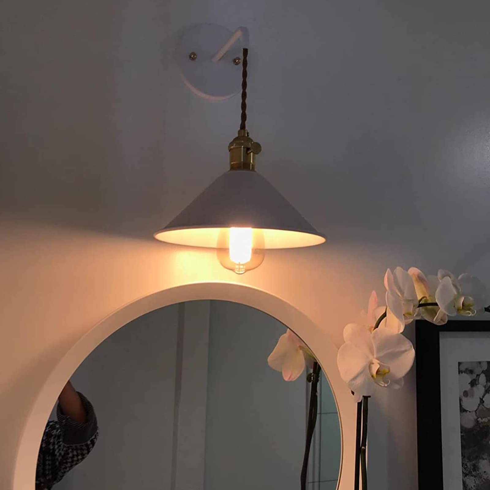 Macaron Lámpara De Pared Estilo Nórdico E27 Edison Soporte De Lámparas Luz
