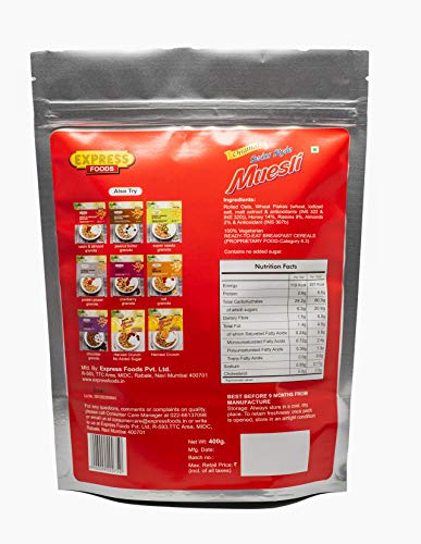 Image of Express Foods Swiss Style Muesli, 400g (Pack of 3)
