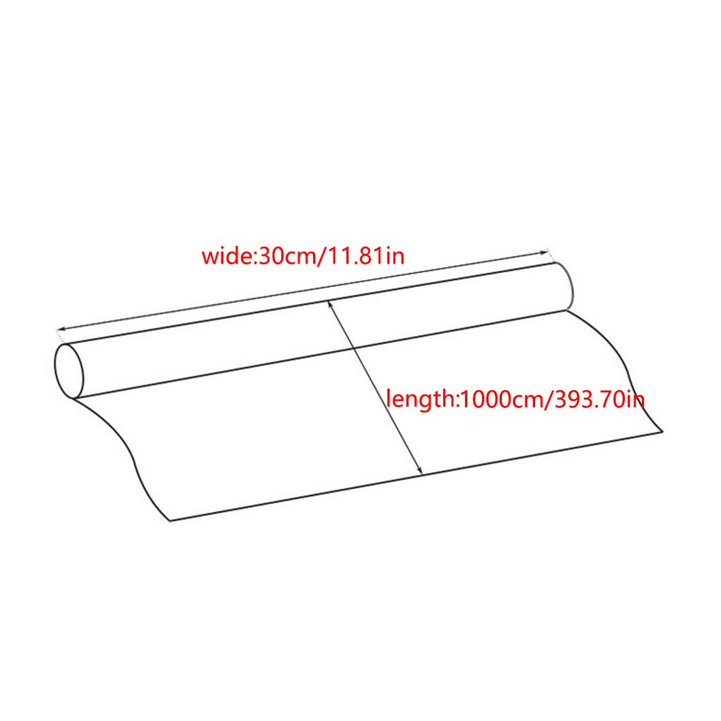 Set di 5 fogli di carta da forno per barbecue, a prova di olio, antiaderenti, resistenti alle alte temperature, in pasta di legno, 10 m, colore: bianco, 10 m x 30 cm