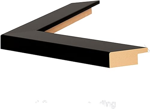 Miniatura 2 de Portarretratos de 8 x 10 pulgadas, MDF negro de 1.25 pulgadas, vidrio, caballete trasero y accesorios para colgar incluidos, juego de 4