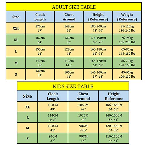 EONPOW Hooded Robe mantel Wizard tuniek Halloween Cosplay kostuum voor volwassenen - Image 5