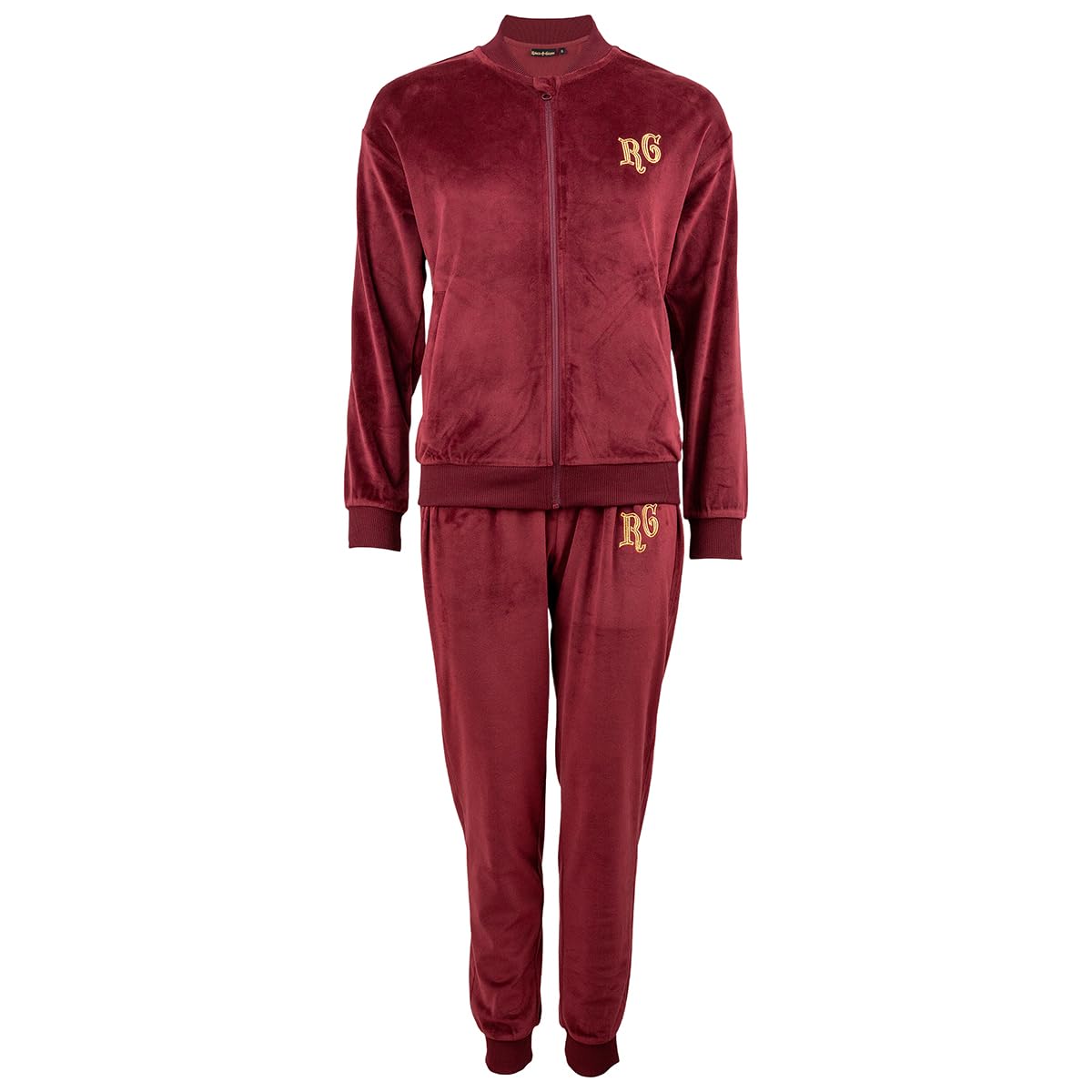 Roberto Geissini Damen Tracksuit Velvet – Edles Samt-Set aus Jacke und Hose