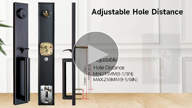 TMC Double Door Handlset for Front Entry Door in Aged Bronze