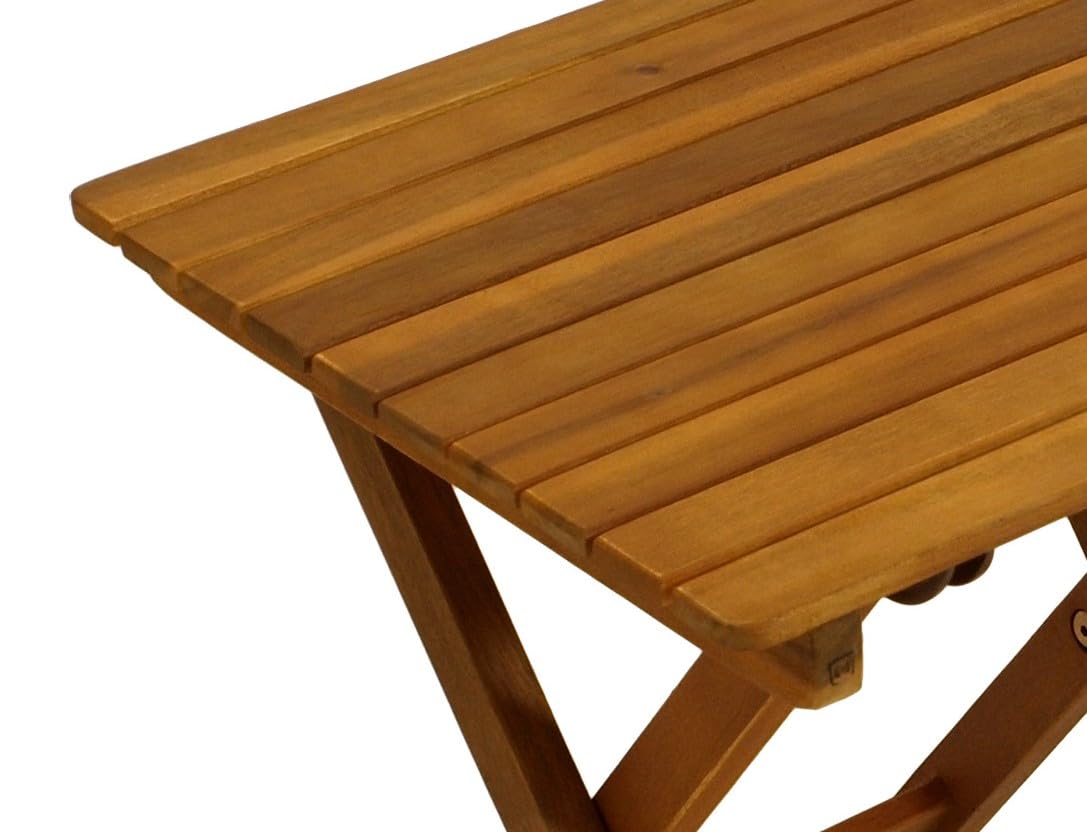 DEGAMO Beistelltisch MARA 38x38cm klappbar, Akazie geölt, FSC®-Zertifiziert