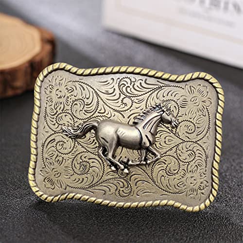Btilasif Belt Buckles Men Western Cowboy Rodeo Running Horse Belt Buckle For Men Women Cowboy Cowgirl #TOP1