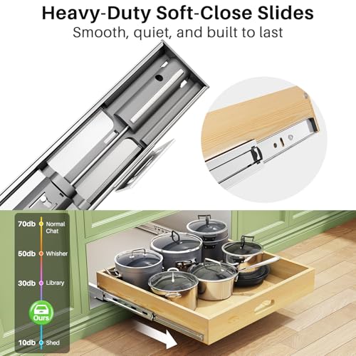 Pull-Out-Cabinet-Organizer-Soft-Close-Wooden-Slide-Out-Drawers-for-Pots-and-Pans-Full-extension-Roll-Out-Shelves-for-Kitchen-Cabinets-Pantry-Organization-Bottom-Side-Mount21W-X-21D-x-34H