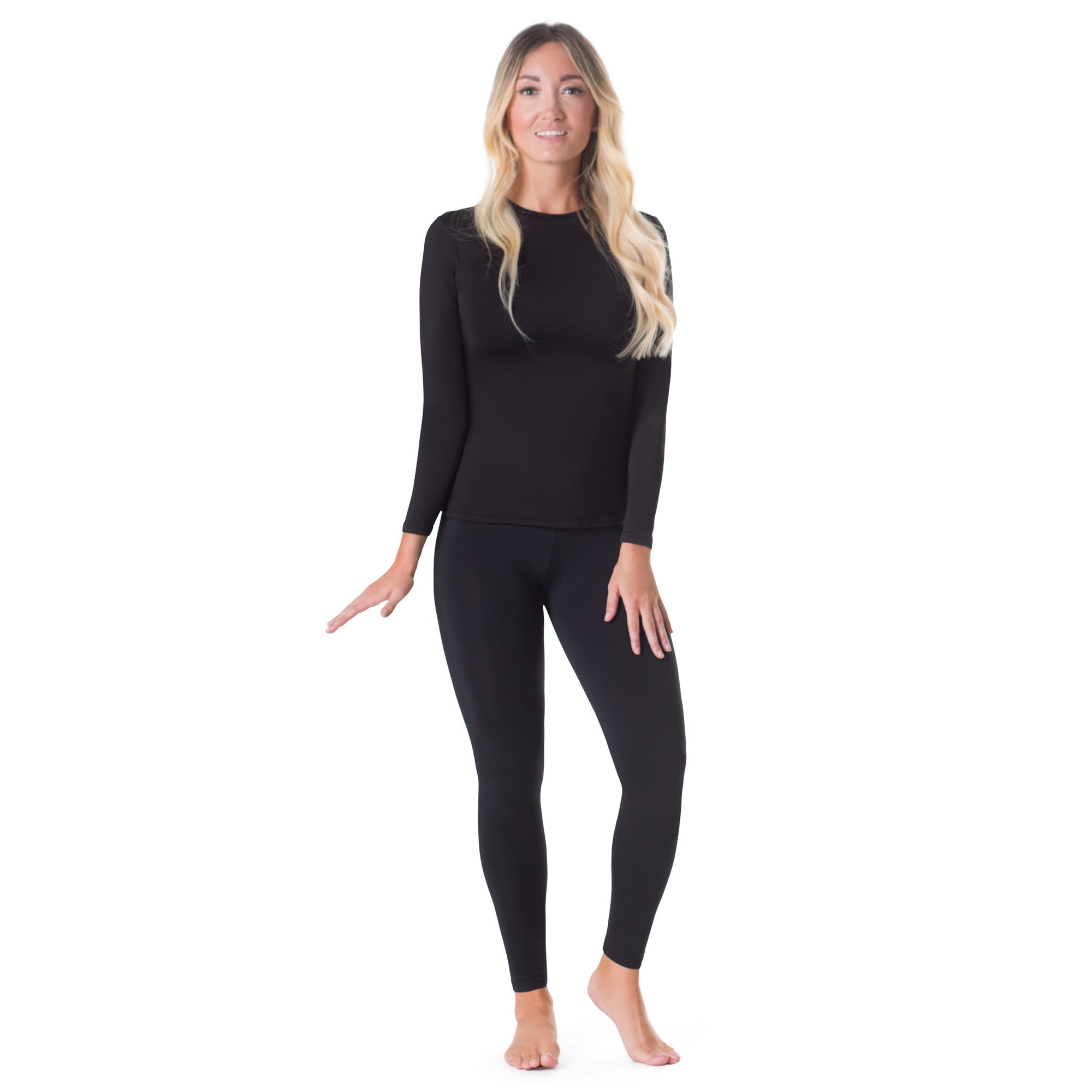 Thermal Underwear For Women (Thermal Long Johns Set) Shirt & Pants, Base Layer w/Leggings/Bottoms Ski/Extreme Cold