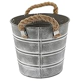 Petit pot de fleurs polyvalent - et le matériau en fer assurent durabilité et beauté, adapté à l'ameublement moderne et rustique, créez votre propre jardin, pot de fleurs en métal rétro