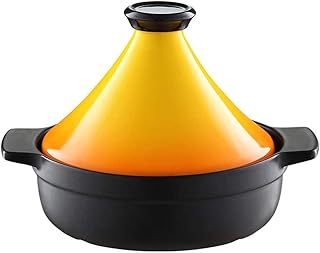 HYCy Grand tajine de Cuisson avec Couvercle Conique, marmite à tajine Marocaine de Cuisson, marmite à tajine sans Plomb