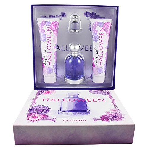 Set Halloween 4 Pzs Eau de Toilette 100 ml + Eau de Toilette 4.5 ml + Body Lotion 150 ml + Shower Gel 100 ml de Jesus del Pozo