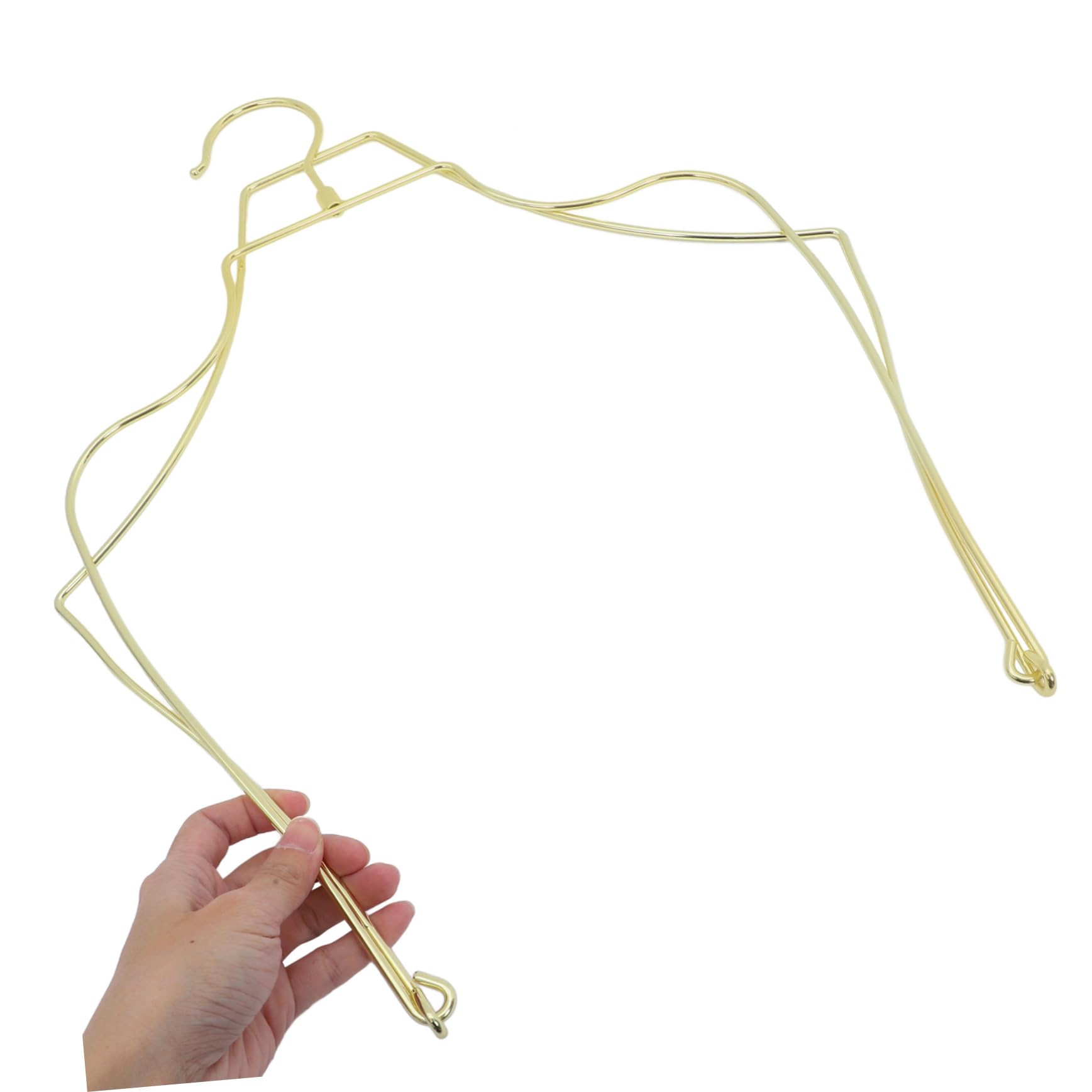 Garneck Grucce Perle Pieghevoli da Viaggio per Bikini e Costume da Bagno, Lega di Alluminio, 2 Pezzi, Riutilizzabili, Anti-piega